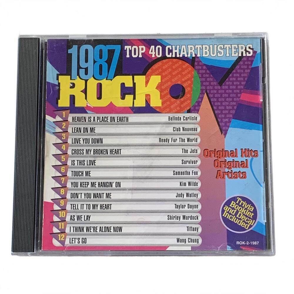 1987 Rock Top 40 Chartbusters CD Compilation‎